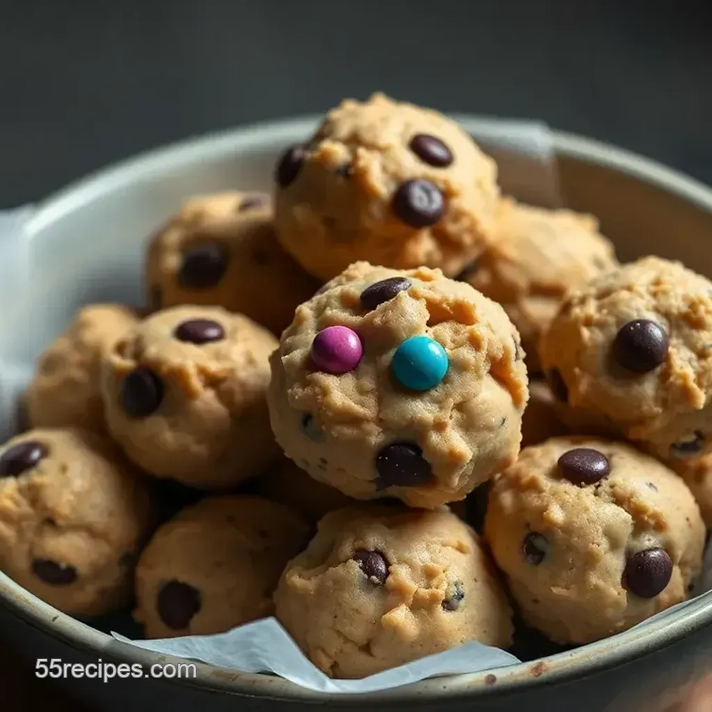 Irresistible Monster Cookie Dough Bites: Peanut Butter & M&M Delight